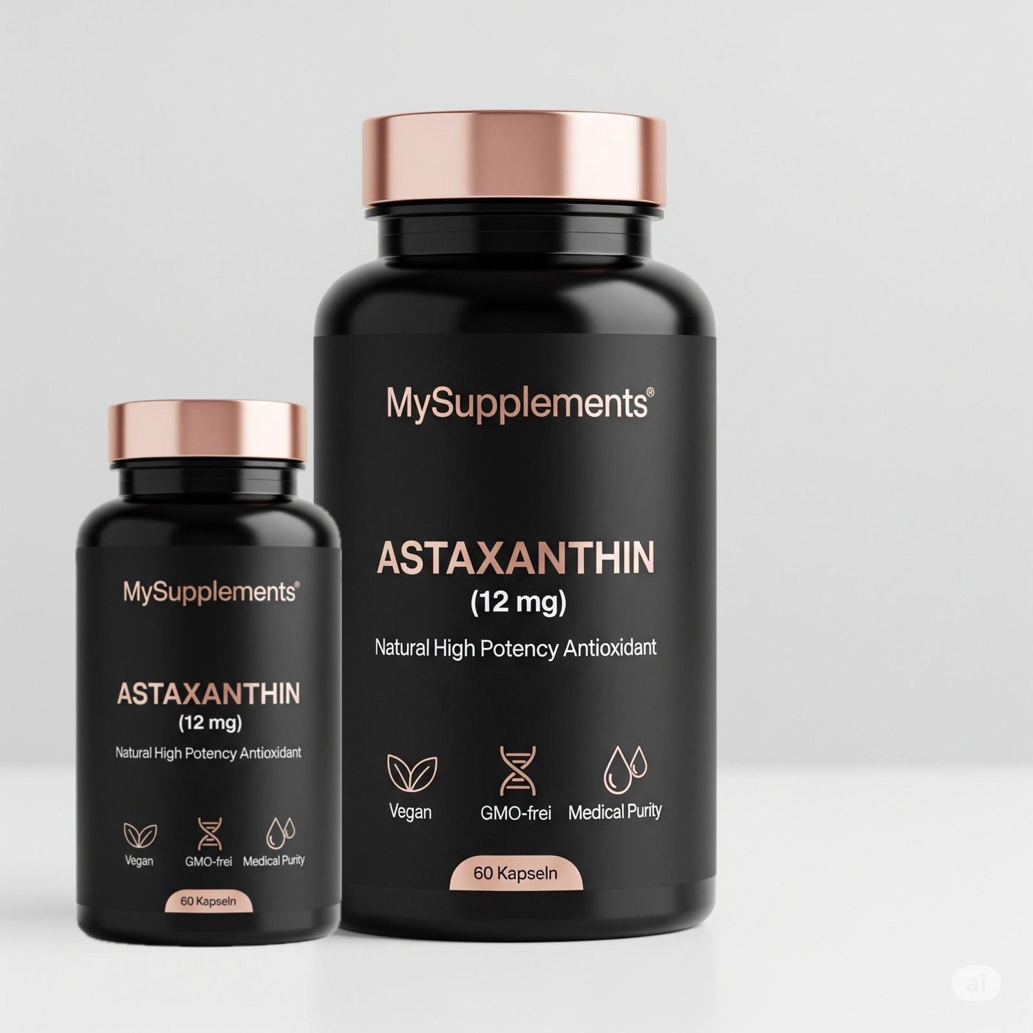 Astaxanthin Kapseln – Natürliches Antioxidans aus Algen 12mg